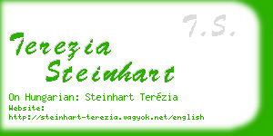 terezia steinhart business card